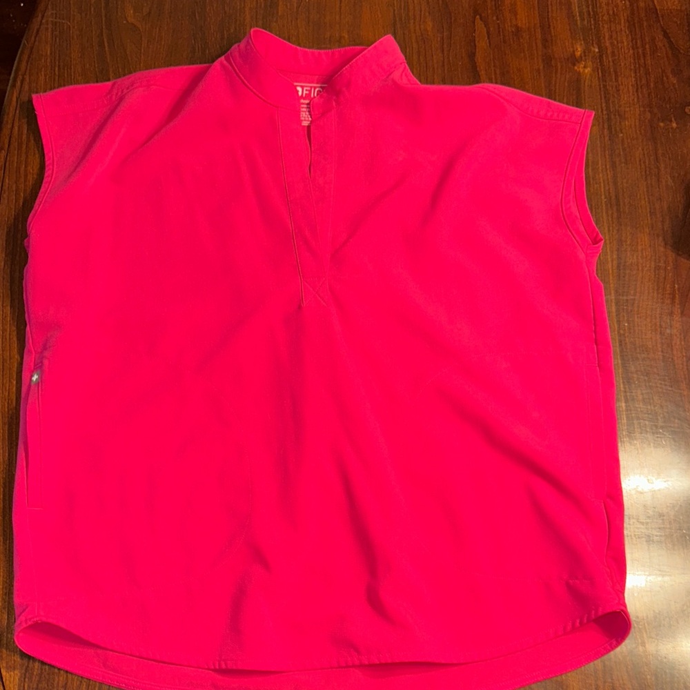 Figs Hot Pink Technical Collection Top